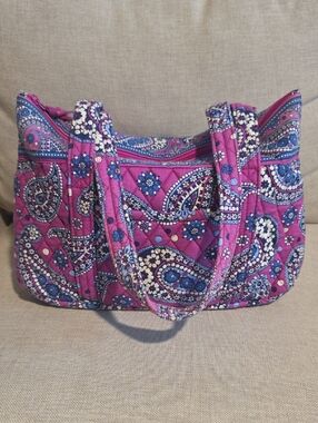 Vera Bradley Pink Paisley Quilted Tote